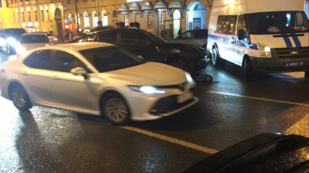 ДТП на Невском проспекте 23 февраля 2020 года