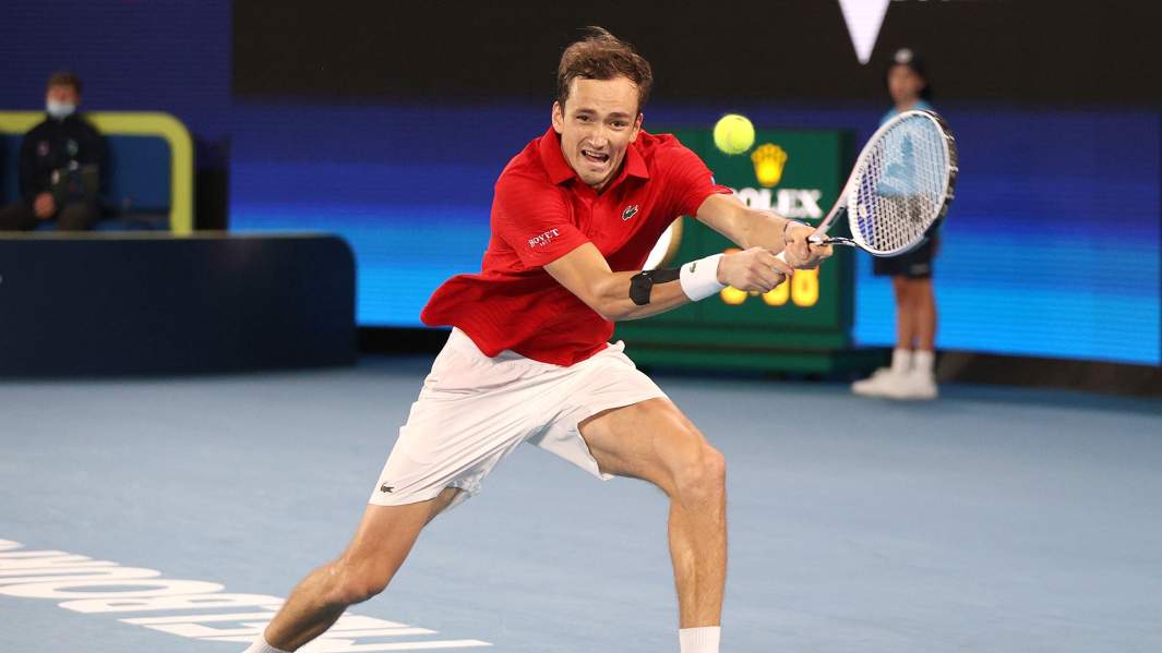 Даниил Медведев в матче против Маттео Берреттини