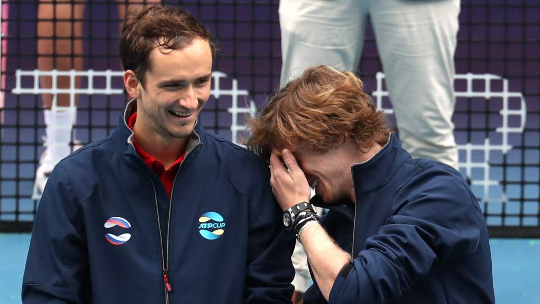 Даниил Медведев и Андрей Рублев