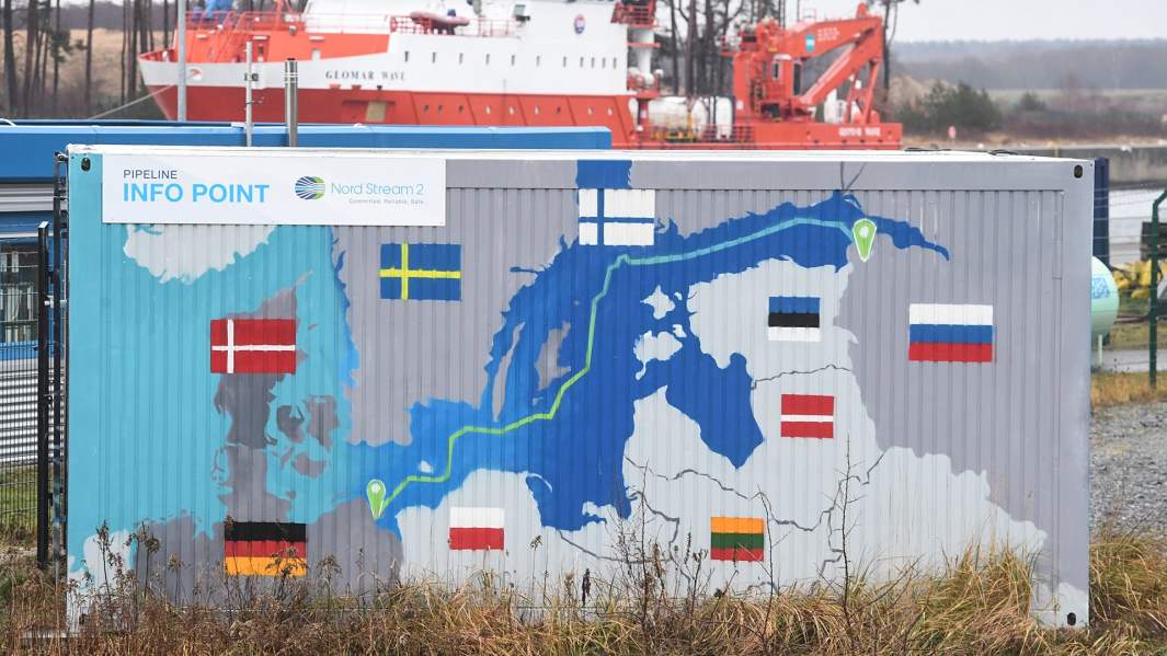 карта Северный поток 2