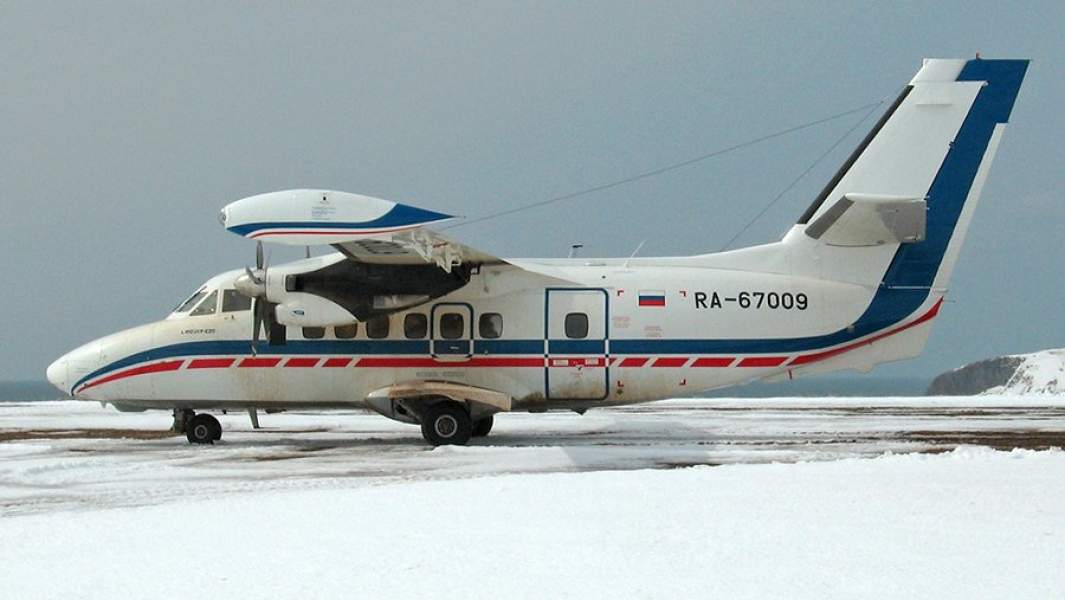 Региональный самолет L-410 в аэропорту Петропавловско-Камчатского