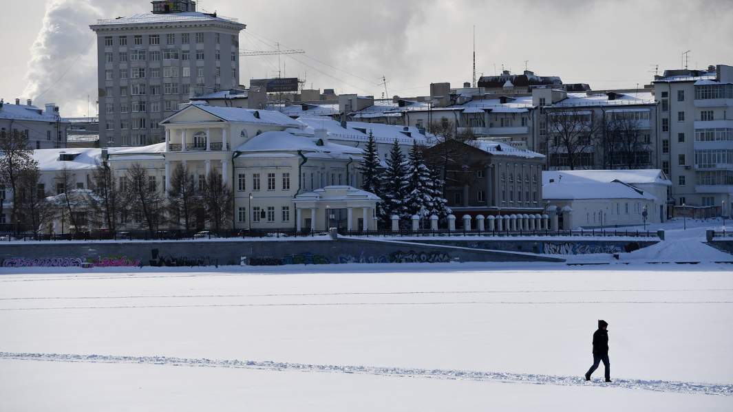 Городской пруд в Екатеринбурге