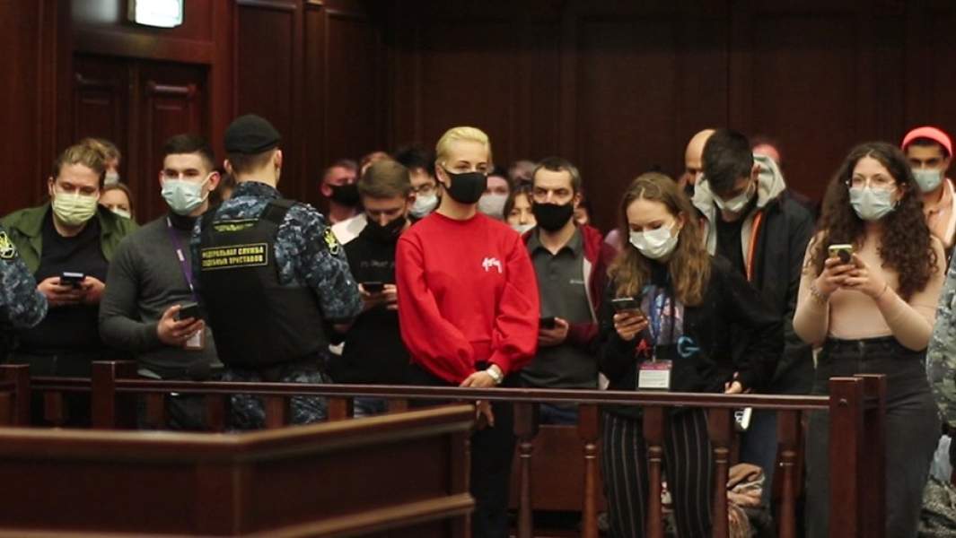 Супруга Алексея Навального Юлия на заседании Московского городского суда