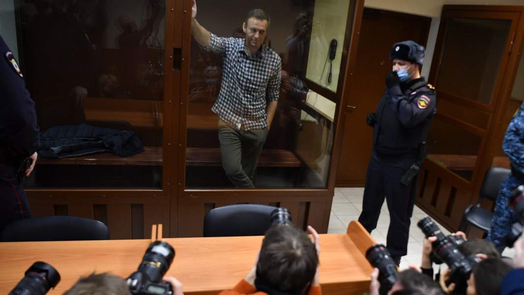 Алексей Навальный в зале Бабушкинского районного суда