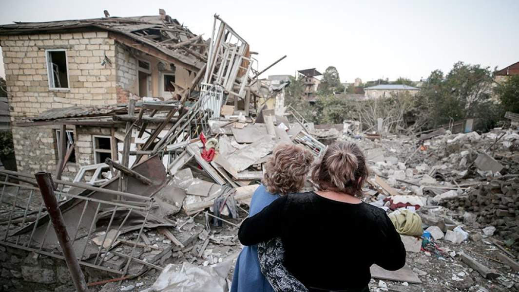 Последствия обстрела Степанакерта