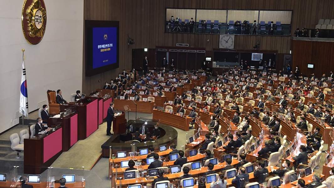 заседание Национального собрания в Сеуле