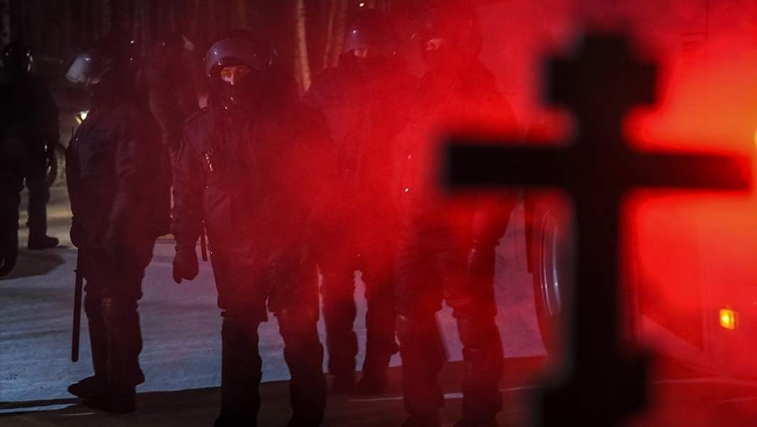 Среднеуральский монастырь после штурма полицией