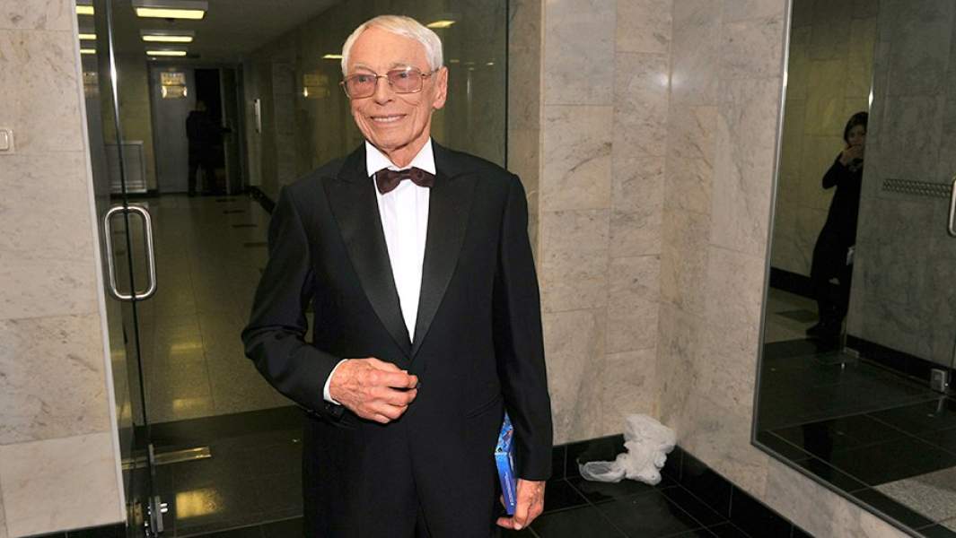 Композитор Александр Зацепин во время празднования своего 90-летия. 2016 год