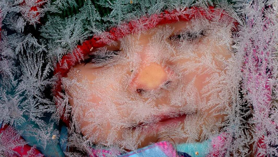 ребенок, зима 