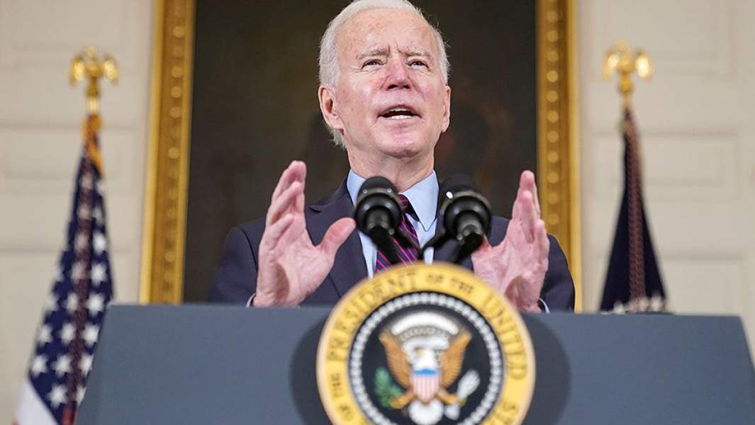 Президент США Джо Байден во время пресс-конференции в Белом доме