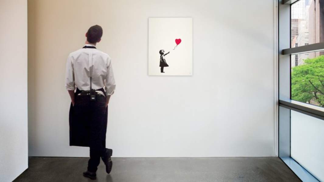 Отпечаток «Девочки с шариком» Бэнкси