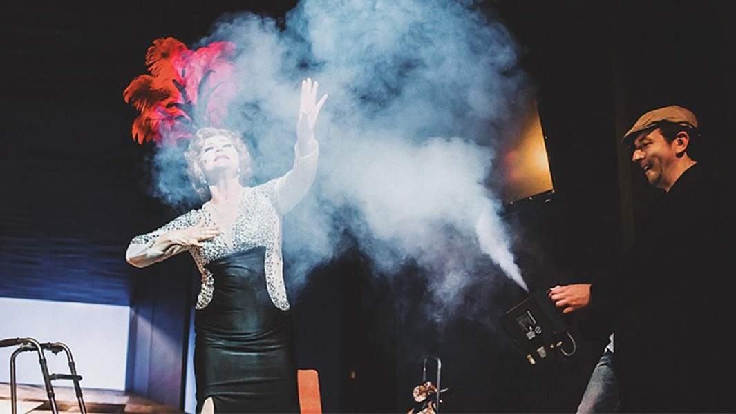 В спектакле «Маленькие трагедии» на сцене театра «Гоголь-Центр»