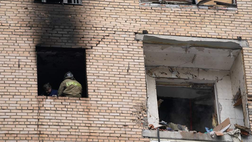 При взрыве газа в кирпичном доме