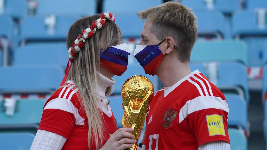 Матч отборочного турнира чемпионата мира по футболу 2022 между сборными командами России и Словении