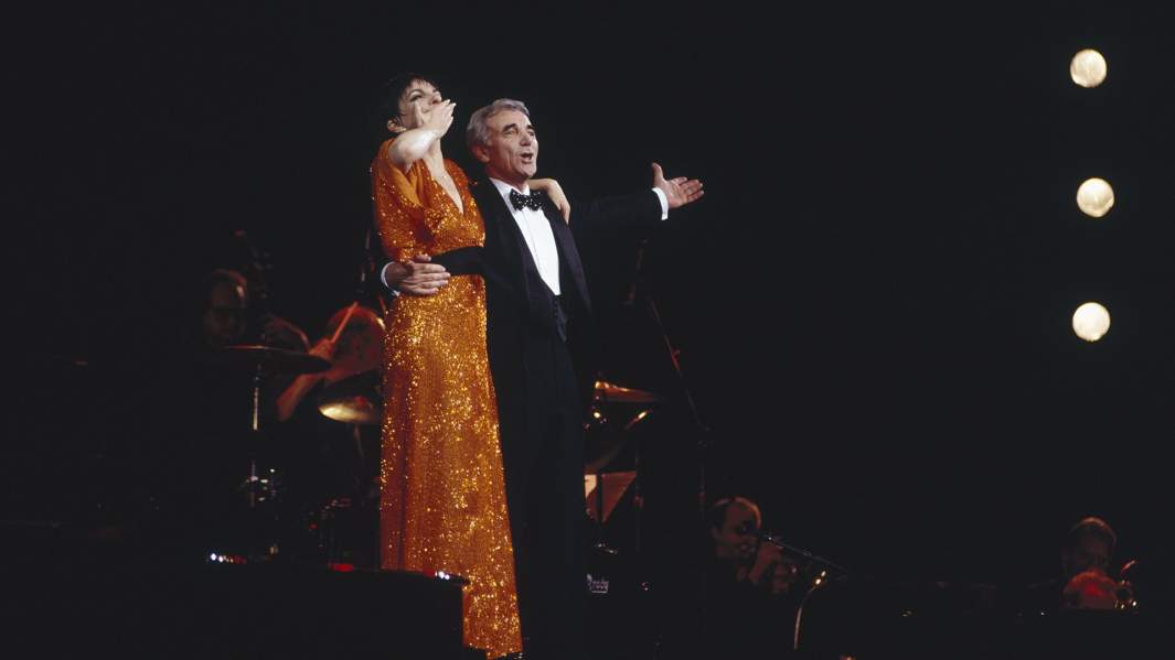 Лайза Миннелли и Шарль Азнавур