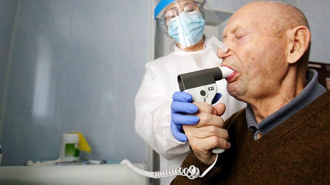 исследование функции внешнего дыхания при помощи спирографа