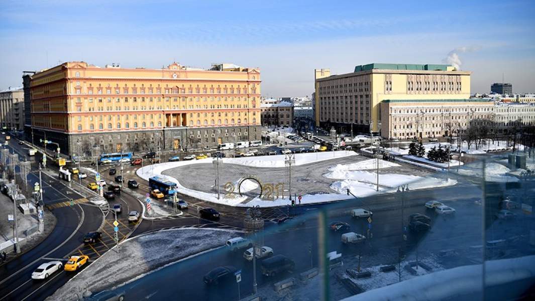 Вид на Лубянскую площадь в Москве