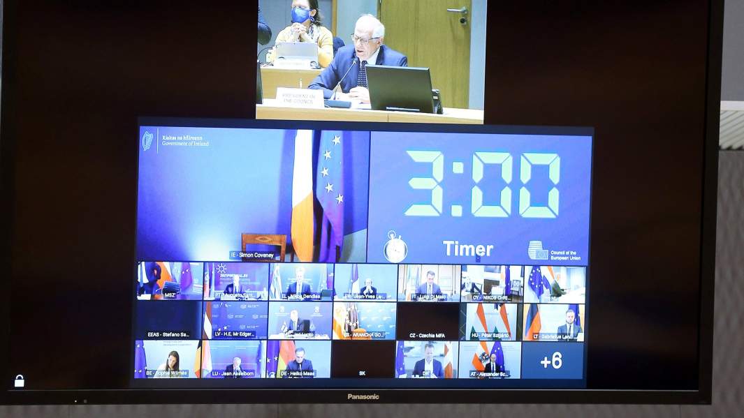 Встреча министров иностранных дел ЕС в Брюсселе 19 апреля