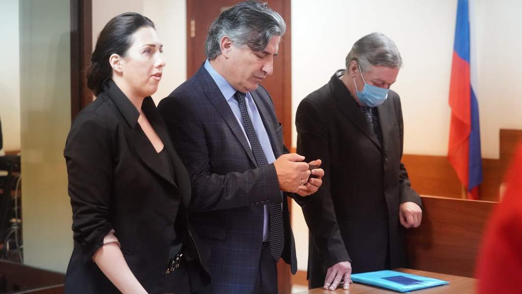 Адвокат Михаила Ефремова Эльман Пашаев во время оглашения приговора. 9 сентября 2020 года