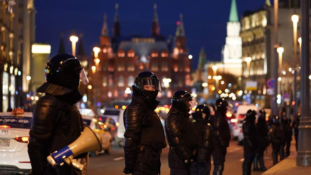 Усиление мер безопасности в Москве во время несогласованной акции в поддержку Алексея Навального