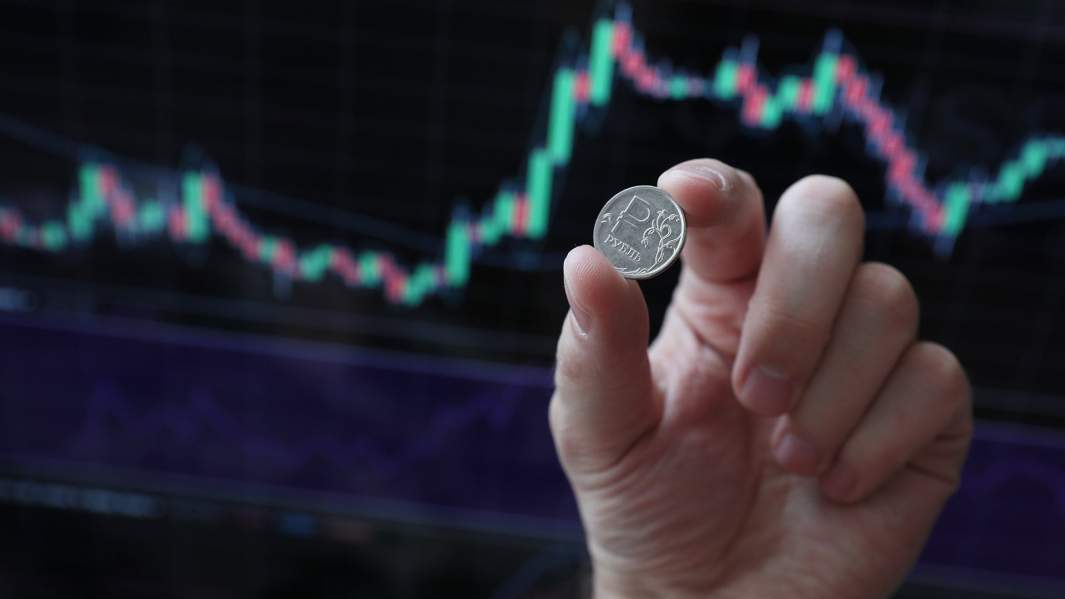 деньги рубли график