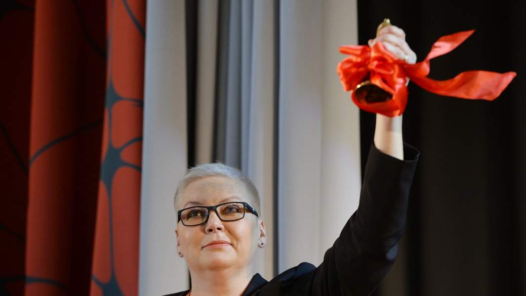  во время последнего звонка в школе