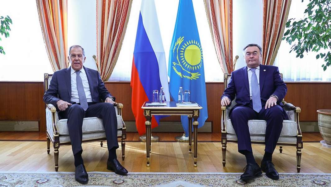 Сергей Лавров и Мухтар Тлеуберди