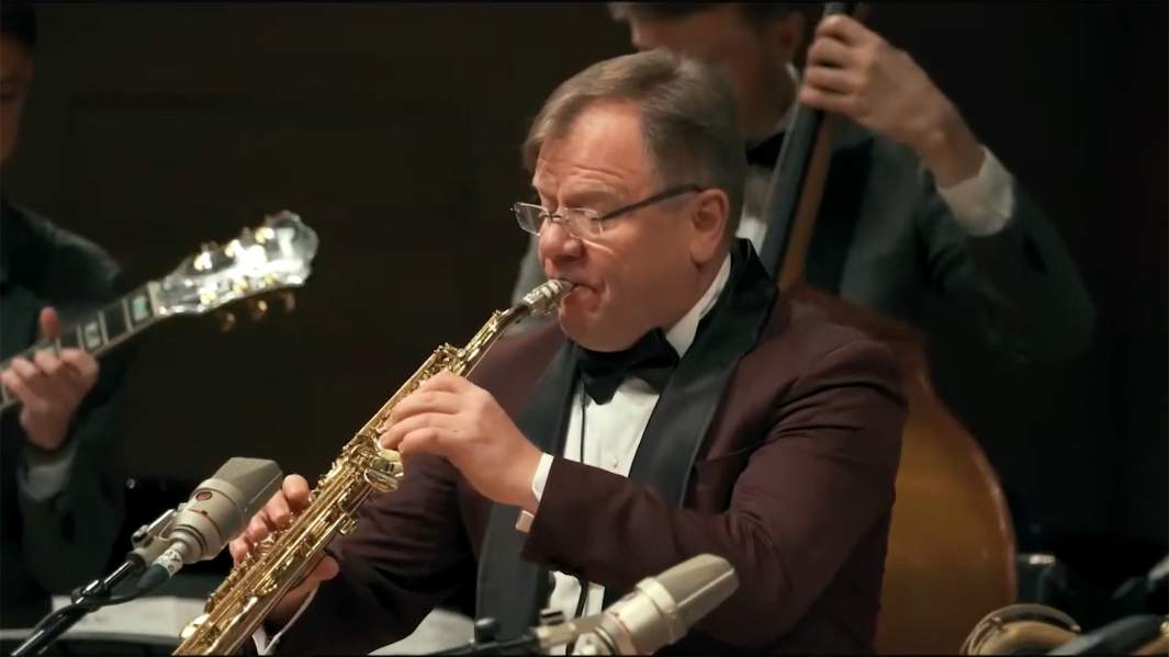 Игорь Бутман во время выступления на Международном дне джаза