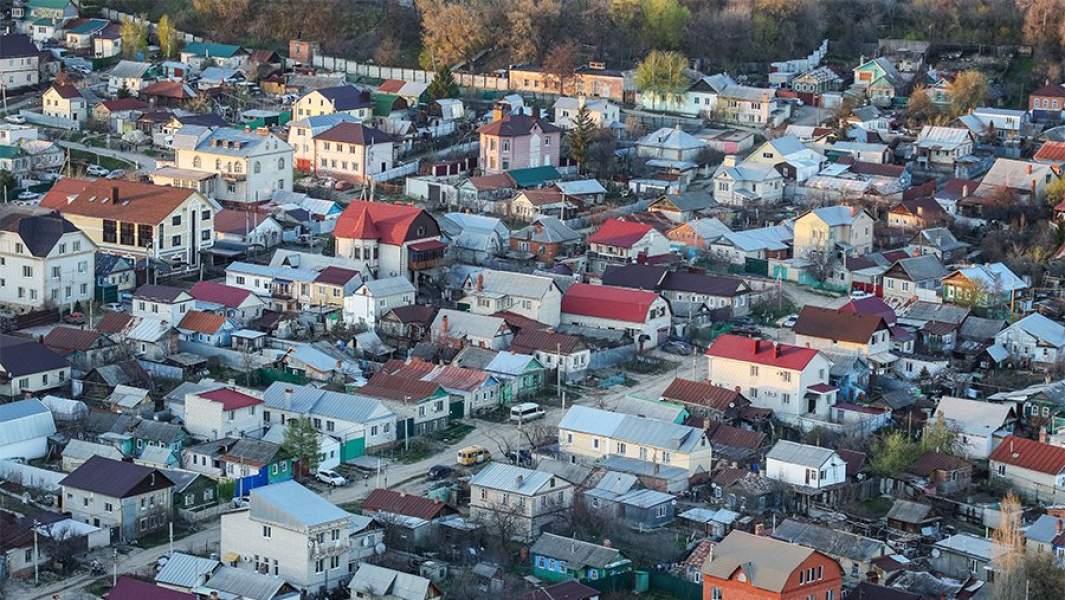Вид на спальный район в Саратове