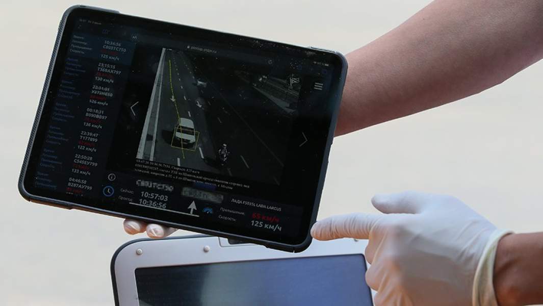 Планшетный компьютер сотрудника ДПС