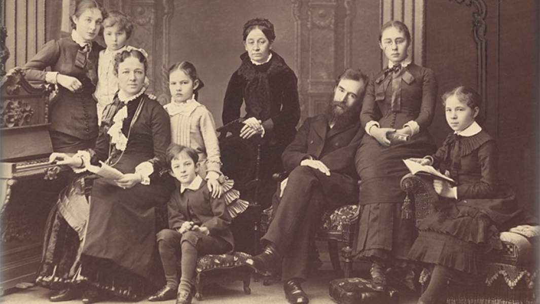 Павел Третьяков в кругу семьи