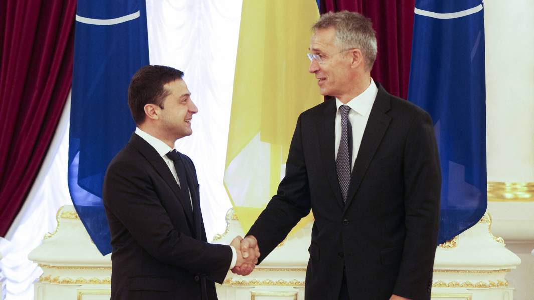 Президент Украины Владимир Зеленский и генеральный секретарь НАТО Йенс Столтенберг