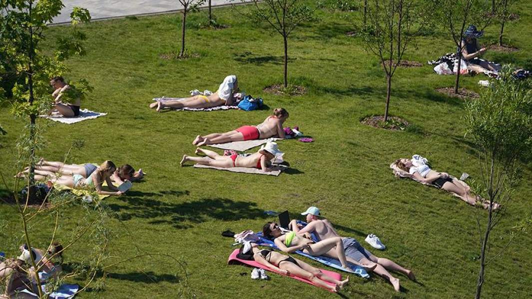 Жара в Москве