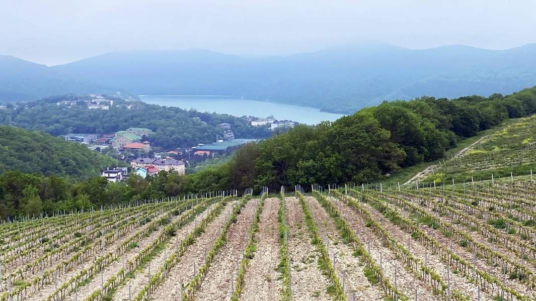 Вид на озеро Абрау