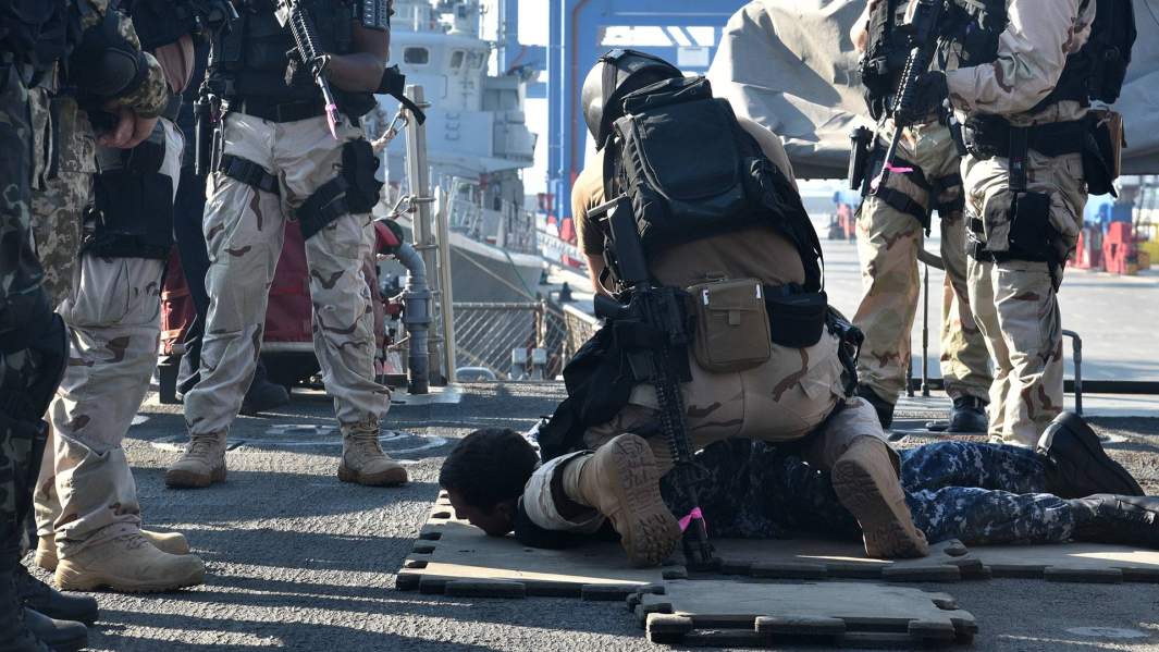 Военнослужащие США на военных украинско-американских военных учениях Sea Breeze