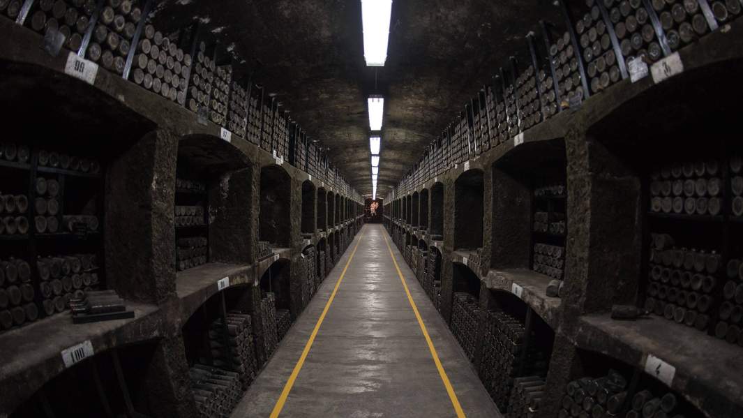 Энотека винодельческого предприятия «Массандра» в Крыму