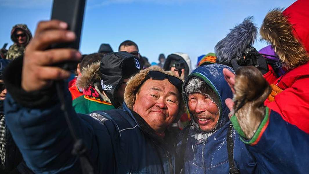 Участники празднования Дня оленевода