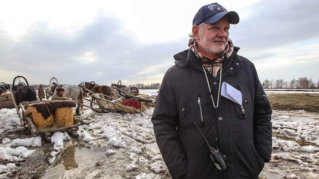 Режиссер Игорь Зайцев на съемках фильма «Тобол»