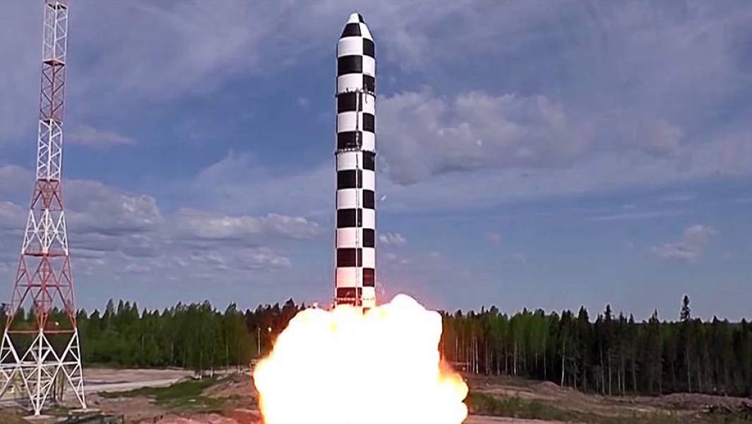 испытания тяжелой жидкостной межконтинентальной баллистической ракеты «Сармат»