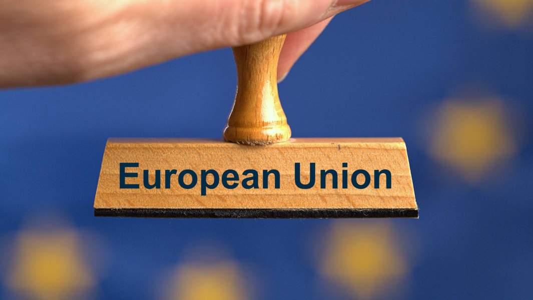 штамп с надписью «Евросоюз»