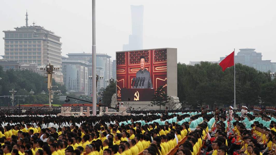 Трансляция речи председателя Китайской Народной Республики Си Цзиньпина