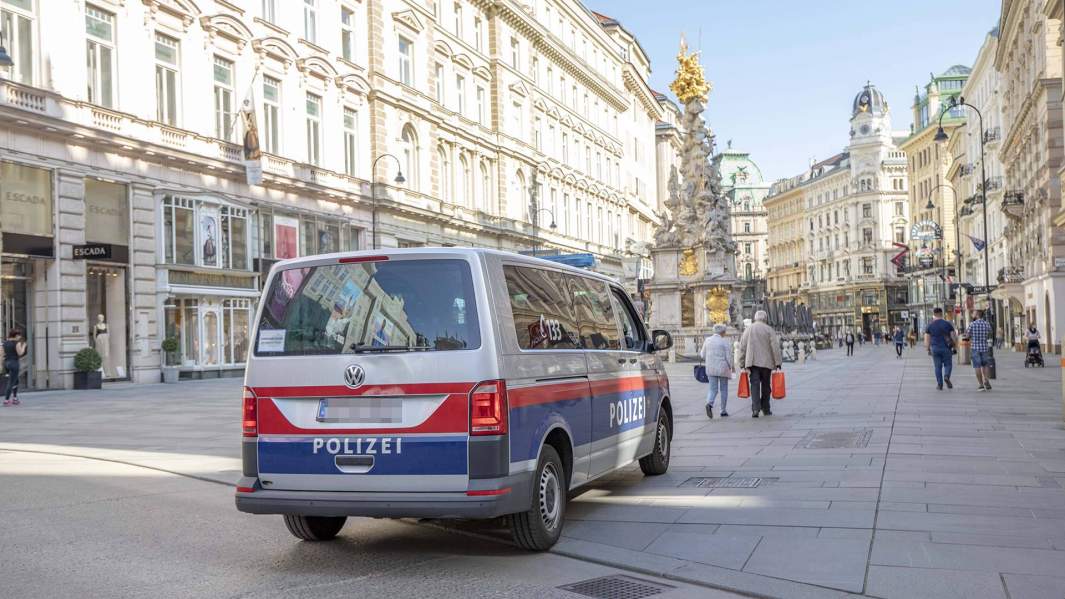 Полиция на улице Вены