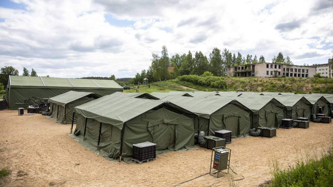 Лагерь беженцев в 40 км от Вильнюса