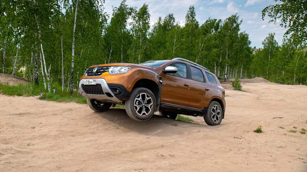 Диагонального вывешивания кроссовер не боится 