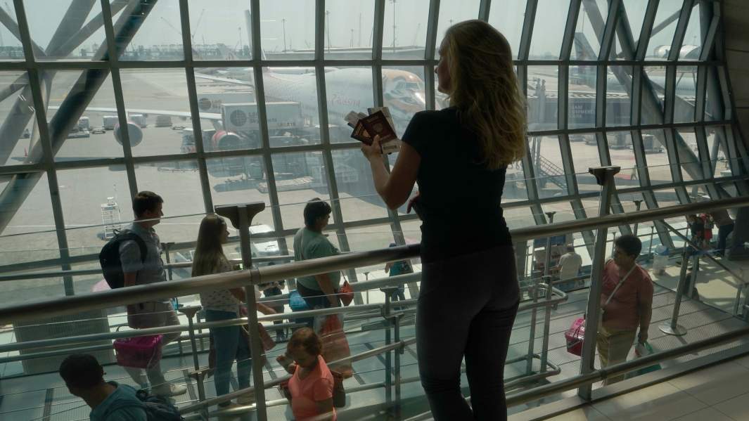 аэропорт пассажиры