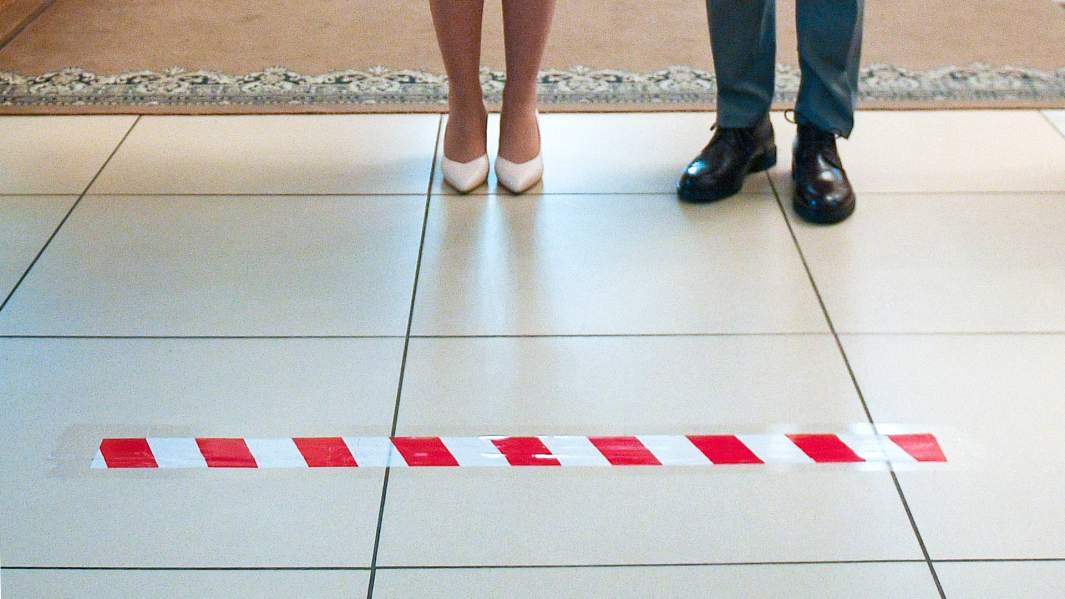 молодожены