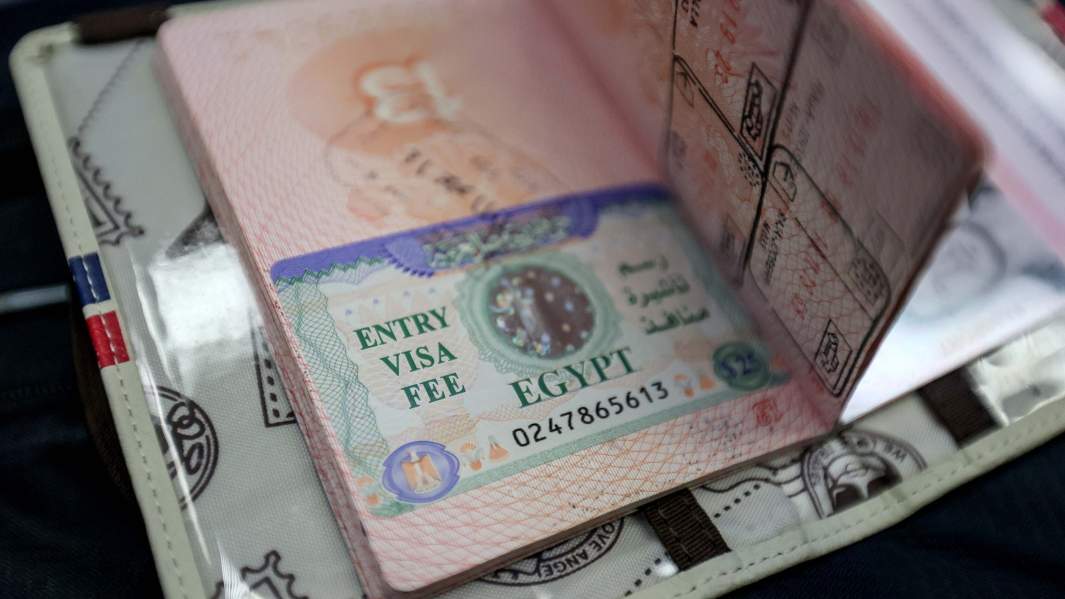 Паспорт российского туриста с въездной египетской визой