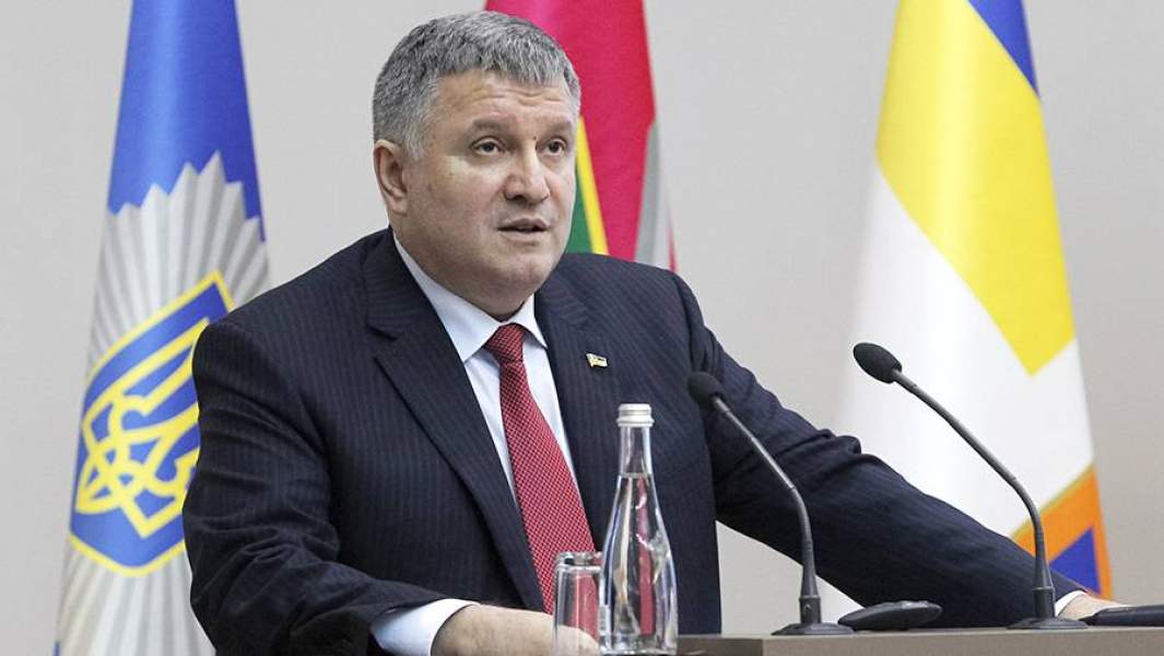 Бывший министр внутренних дел Украины Арсен Аваков на брифинге по расследованию убийства журналиста Павла Шеремета