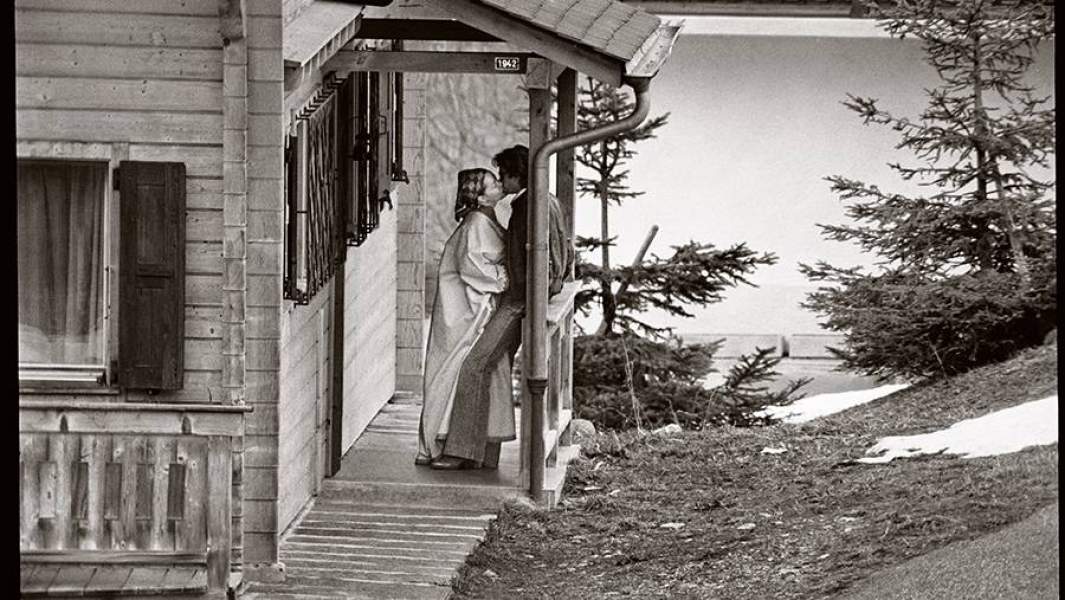 Роми Шнайдер и Даниэль Бьязини, 1976 год