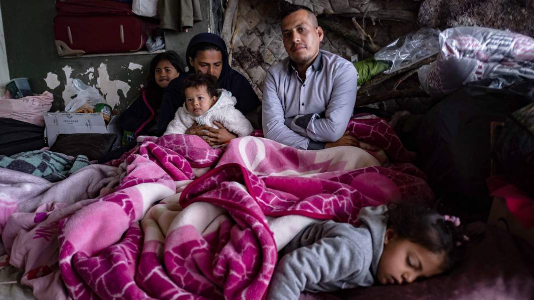 Семья беженцев